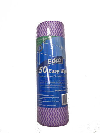 EDCO EASY WIPES ROLL OF 50 SHEETS