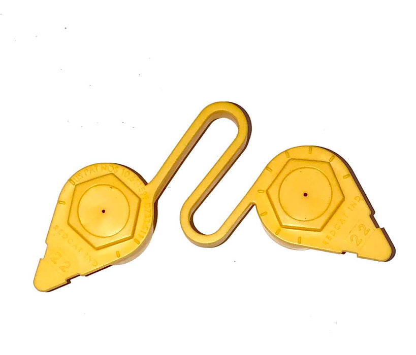 WHEELNUT INDICATOR LINK YELLOW 19MM