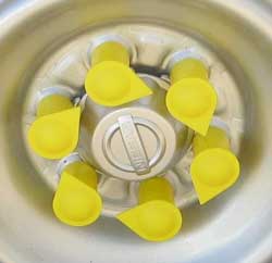 WHEELNUT INDICATOR FULL CUP YELLOW 21MM