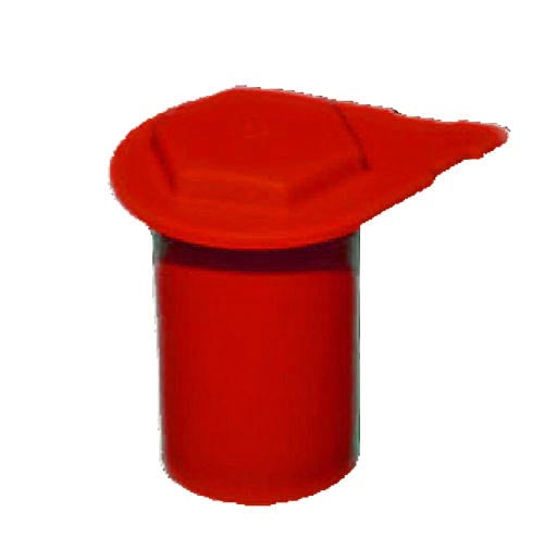 WHEELNUT INDICATOR FULL CUP RED 21MM