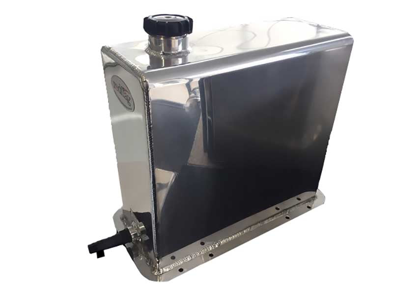 WATER TANK RECT ALUMINIUM POLISHED 25L