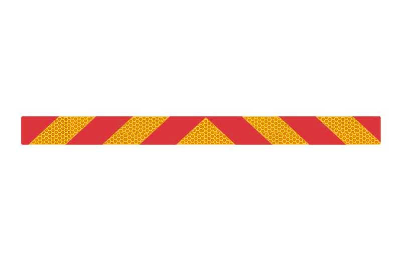 161 CHEVRON 1600MM X 100MM  DECAL