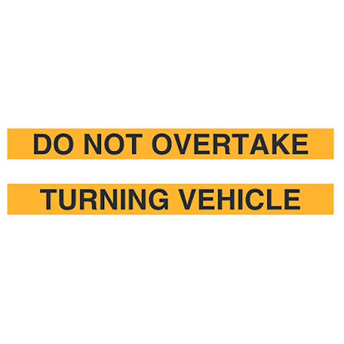 DO NOT OVERTAKE STRIP 800X75MM DECAL X2