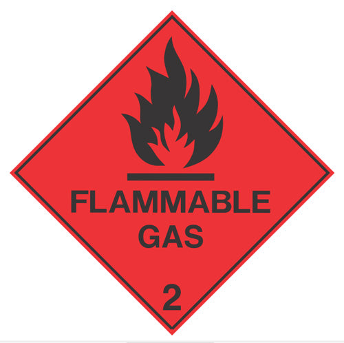 CL 2 FLAMMABLE GAS DECAL