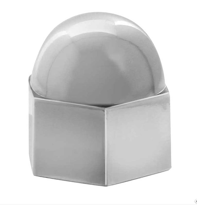 CHROME DIE CAST NUT COVER ACORN 1/2IN