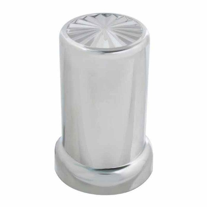 NUT COVER CHROME PLASTIC PINWHEEL 33MM