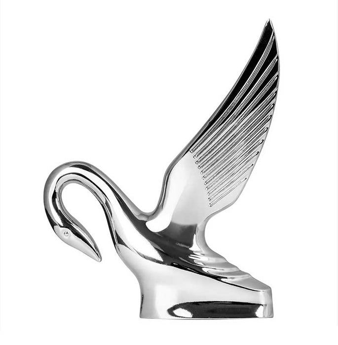 CLASSIC SWAN CHROME HOOD ORNAMENT