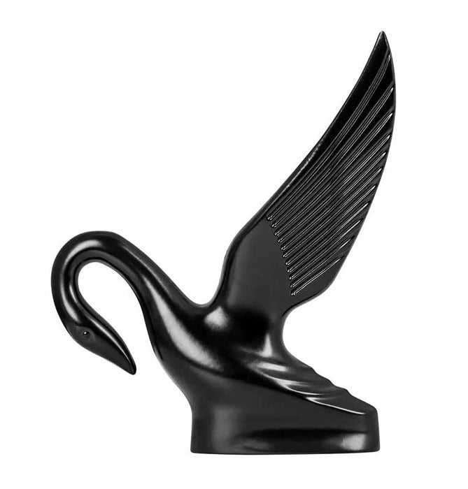 CLASSIC SWAN BLACK HOOD ORNAMENT