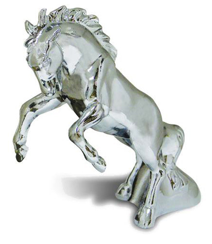 CHROME FIGHTING STALLION HOOD ORNAMENT