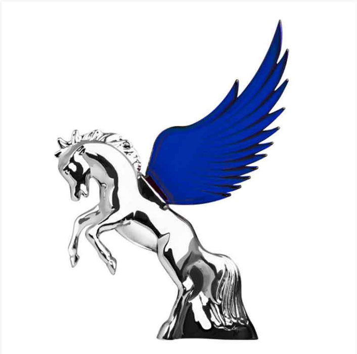 CHROME STALLION  MASCOT BLUE WINGS