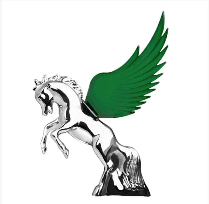 CHROME STALLION  MASCOT GREEN WINGS