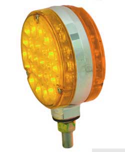 ROUND INDICATOR AMBER/AMBER LED 12V