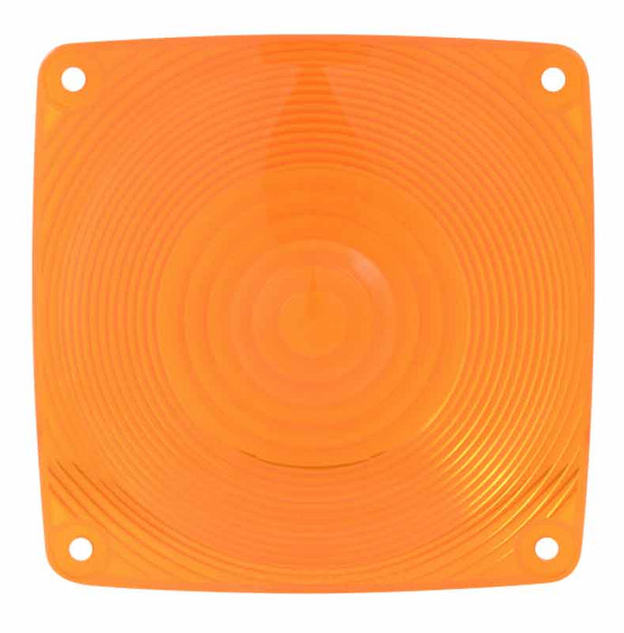 AMBER LENS FOR OLD SQUARE STYLE LAMP