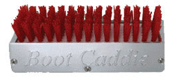 CHROME ALUMINIUM BOOT CADDIE RED BRUSH