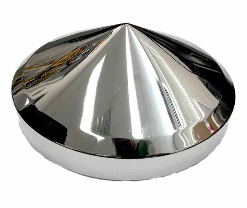 HUB CAP CHROME 7 1/4IN CONE SHAPE