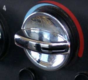 CHROME KNOB FOR AIR CONDITIONER KENWORTH