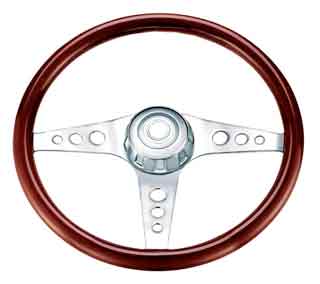 STEERING WHEEL 3 SPOKE CLASSIC STYLE