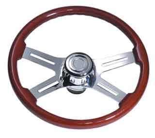 STEERING WHEEL 4 SPOKE STRAIGHT 18IN