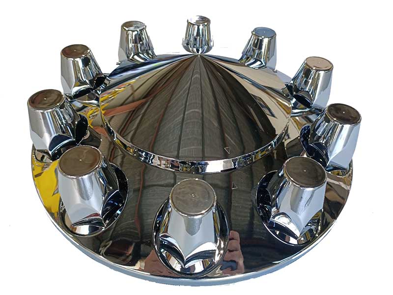 CHROME ABS FRONT AXLE COVER CONE