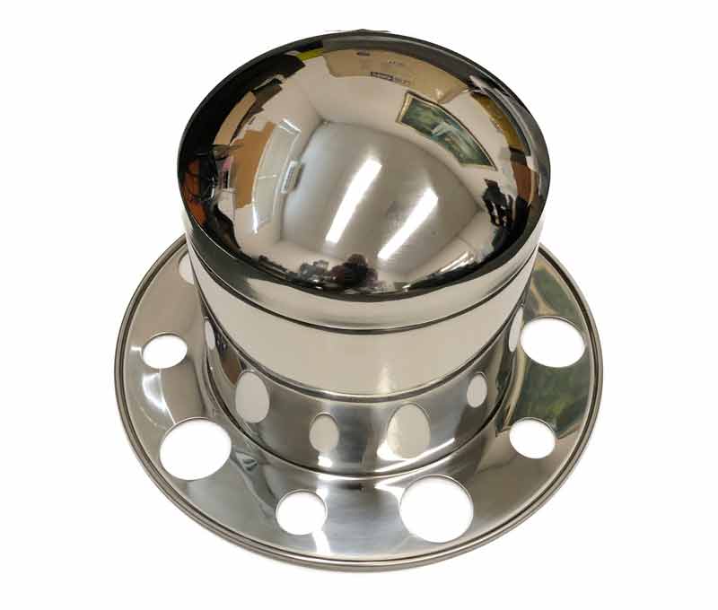 STAINLESS TOP HAT REAR AXLE COVER X 4PC