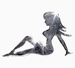 CHROME SMALL SITTING NUDE 4IN X 6IN LEFT