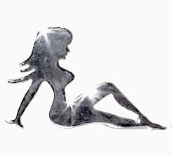 CHROME SMALL SITTING NUDE 4IN X 6IN RIGH