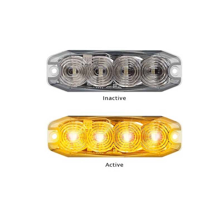 LED EMERGENCY FLASHING LAMP AMBER 12/24V