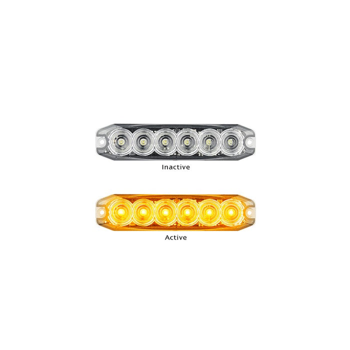 LED EMERGENCY FLASHING LAMP AMBER 12/24V