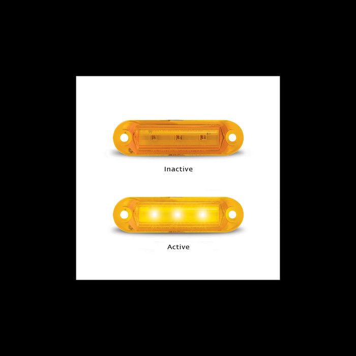 LED MARKER LAMP AMBER TWIN PACK 12V ONLY