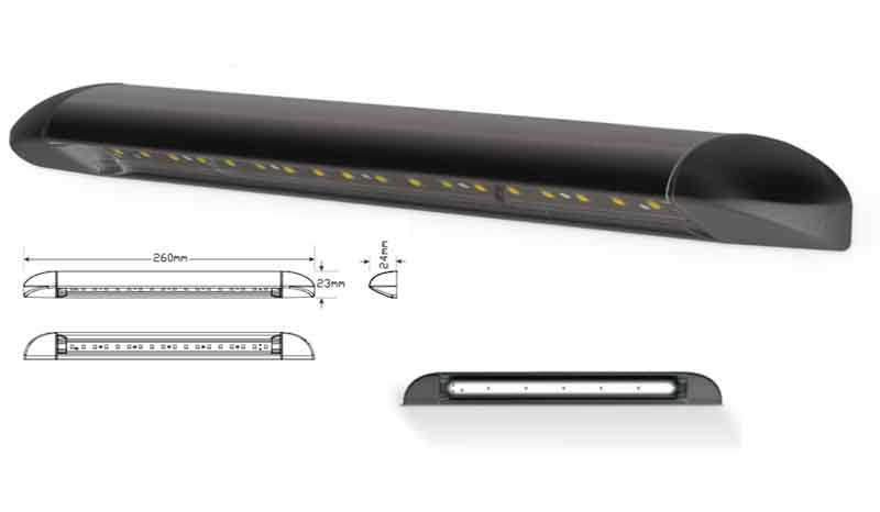 LED AWNING LAMP 260MM LONG 24V