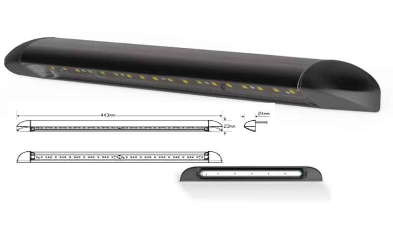 LED AWNING LAMP 443MM LONG 12V