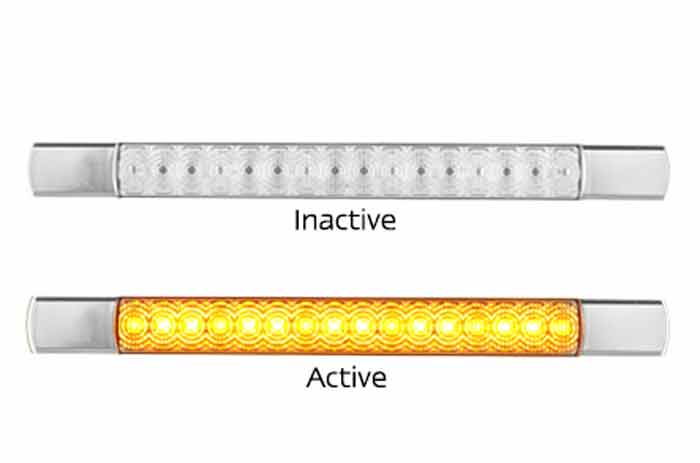 LED INDICATOR WITH CHROME BEZEL 12 VOLT