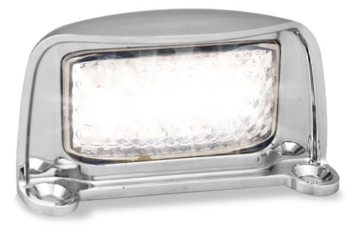 LED LICENCE PLATE LAMP CHROME 12/24V