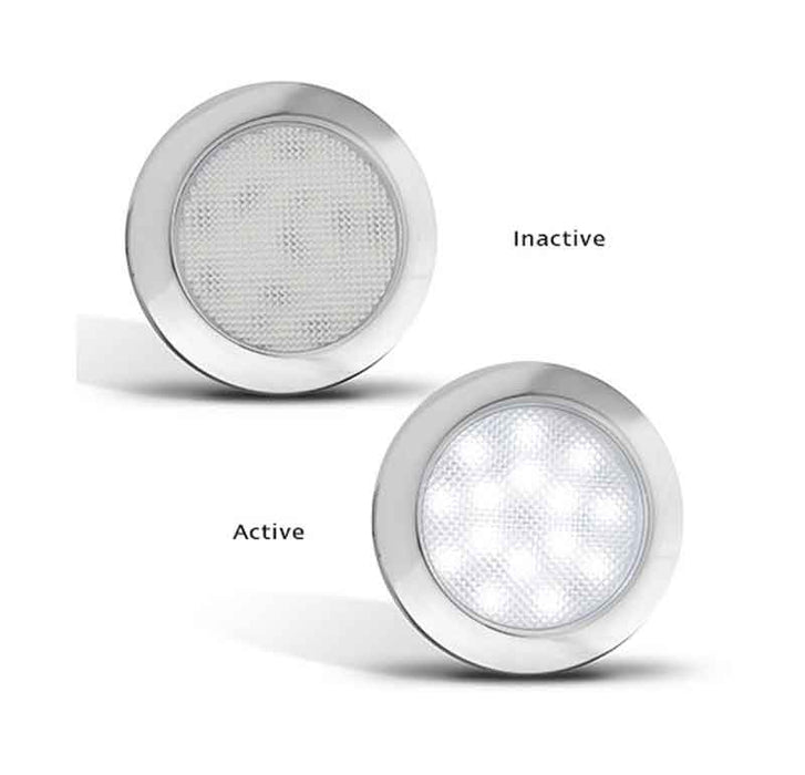 SMALL ROUND INTERIOR LAMP LED 76MM  12V