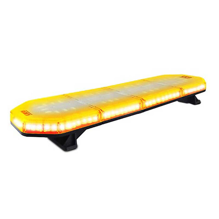 AMBER EMERGENCY LIGHT BAR, CLEAR LENS WI