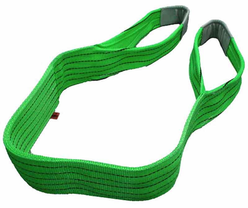 POLYESTER FLAT SLING GREEN 1 METRE