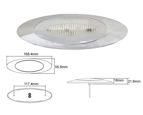 LUCIDITY GLO TRAC MARKER LAMP WHITE