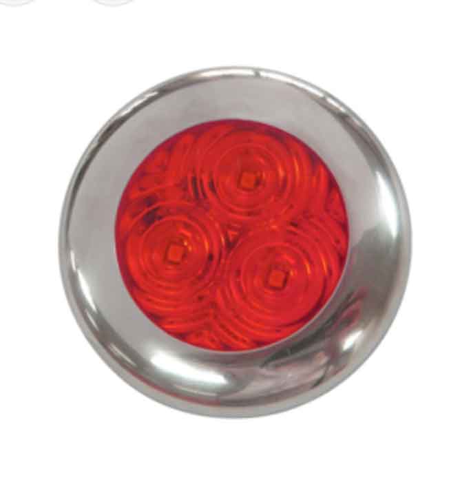 LUCIDITY ROUND MARKER LAMP CLEAR/RED