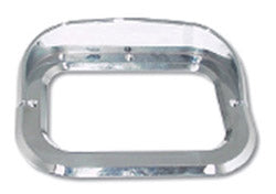 CHROME RIM COVER RECTANGULA LAMP W VISOR