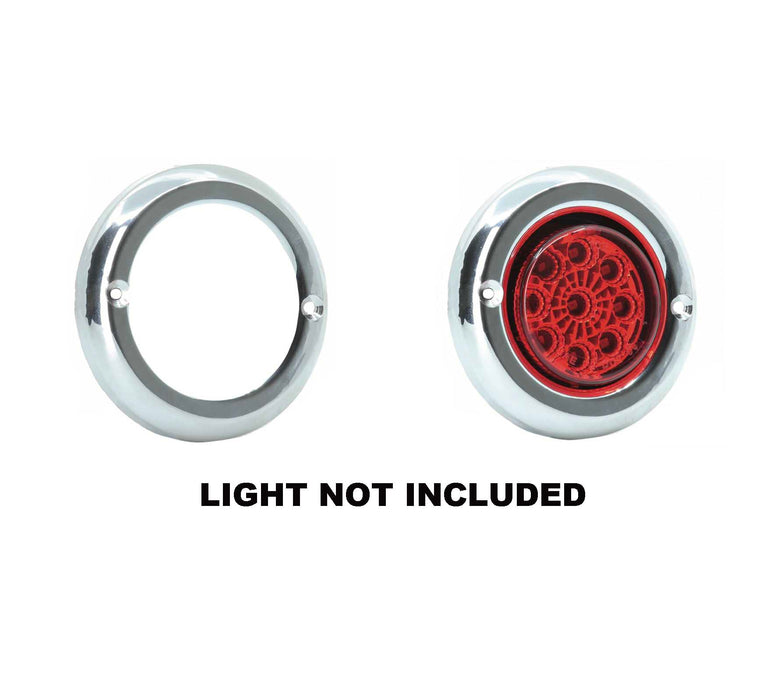 CHROME BEZEL FOR 2IN MARKER LAMPS