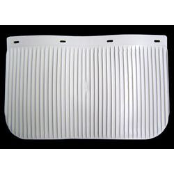 MUDFLAP WHITE RIBBED 13IN LONG X 24IN W