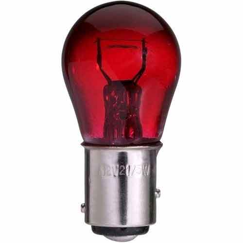 GLOBE 12V 21/5W  BAY15d RED X 10