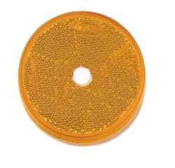 REFLECTOR SCREW ON 60MM AMBER