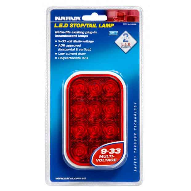 NARVA LED REAR STOP/TAIL RED 9-33V