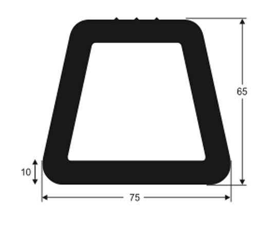 DOCKING  RUBBER 75MM WIDE X 1 METRE