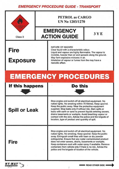 EPG PETROL AS CARGO LAMINATED LEAFLET