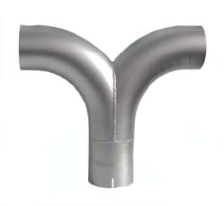 ALUMINISED STEEL EXHAUST Y PIECE 6IN