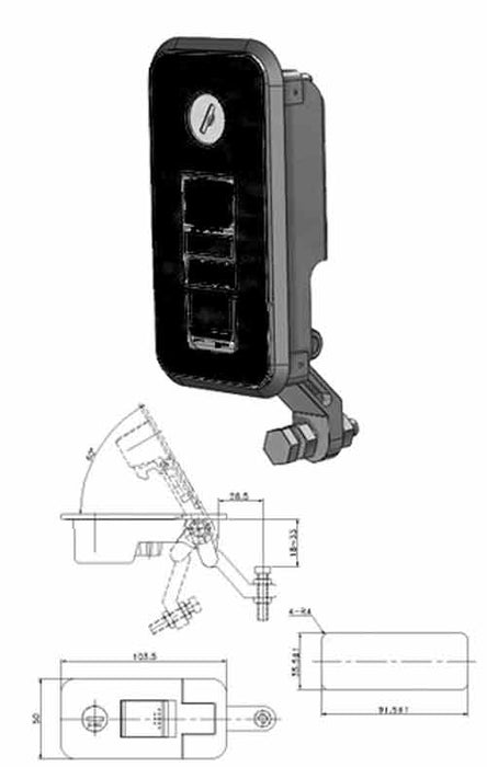 MEDIUM COMPRESSION LOCK BLACK