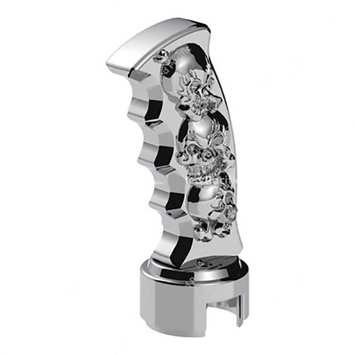 CHROME GEARSHIFT KNOB PISTOL GRIP SKULLS